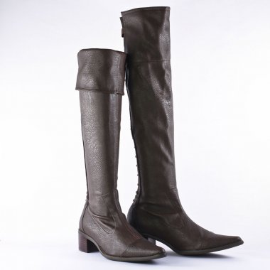 Bottes Fugitive Bana Veau Moka, vue principale de la chaussure femme