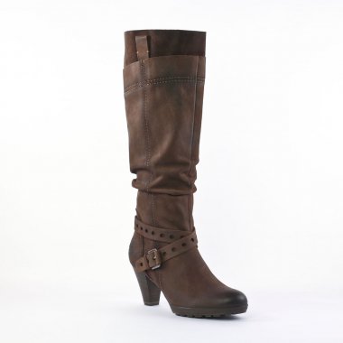 Bottes Talon Marco Tozzi 25504 Mocca, vue principale de la chaussure femme