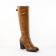 bottes talon marron mode femme automne hiver vue 1