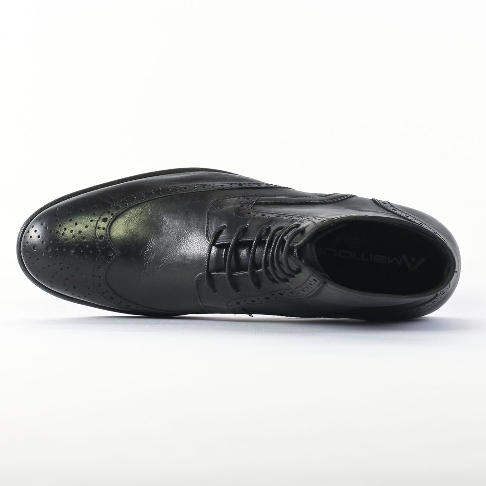 Ambitious 3490 Black  chaussure montantes noir automne hiver chez TROIS  PAR 3